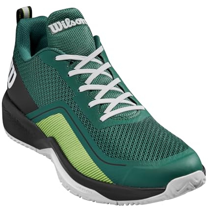 WILSON Tennissko sneakers för män, Evergreen/svart/vit, 12