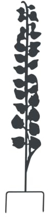 Louis Moulin Pflanzdeko Physalis aus Metall, 9 x 70 cm, Anthrazit