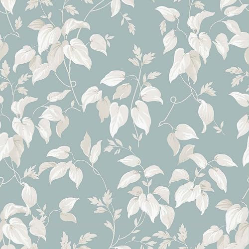 NEXT TRAIL Blumen Blau Vliestapete 10mx52cm | | Einfach anzubringen und zu Entfernen 1005 x 52