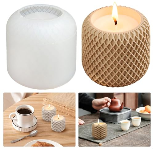 Silikonform Teelichthalter Kerzenhalter Gießform Teelichter Epoxidharz Form Kerzenhalter Teelicht Gießformen Silikon Teelicht Form Silikonform Vase Beton Gipsform für Kerzen Schale Kerzenständer