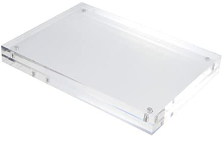 TOPBATHY 7-zoll-fotorahmen-ausstellungsstand Magnetfunktion Multifunktionaler Acryl-bilderrahmen