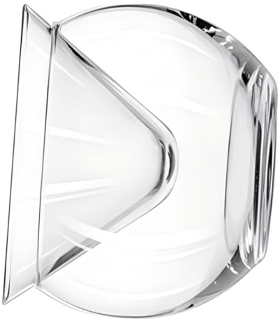Alipis Cuenco de Cristal para Cóctel con Recipiente para Hielo de 480ml y Capacidad Invertida de 170ml, Diseño Único y Ligero para Servir Frío en Reuniones
