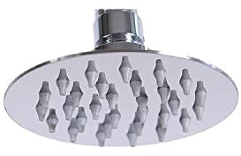 ZENZERO® - SOFFIONE DOCCIA in acciaio inox - ugelli anticalcare - getto a pioggia - Pezzi 1: (Ø15cm TONDO)