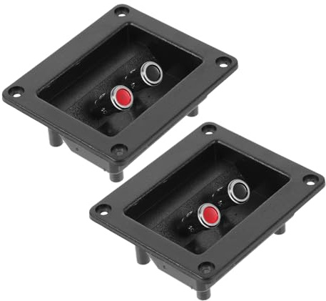 FELTECHELECTR 2pezzi Termini Altoparlante Per Box Subwoofer Connettori Terminali Per Casse Acustiche Terminali Morsettiera Altoparlante Piastra Terminale