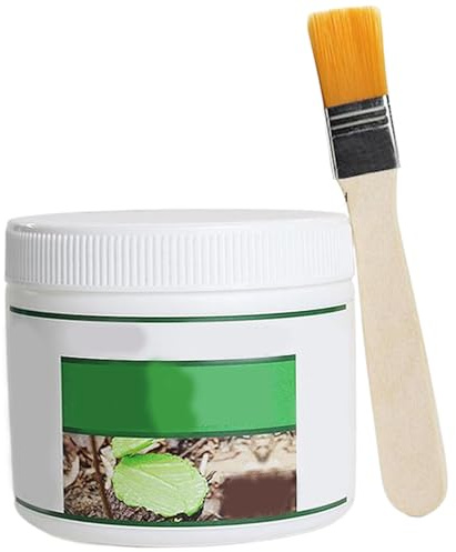 Scellant pour plaies d'arbres 500 g, pansement pour plaies d'arbres avec brosse, pâte cicatrisante pour scellant pour plaies d'arbres, pâte de greffage pour bonsaï, récupération rapide de l'arbre et d
