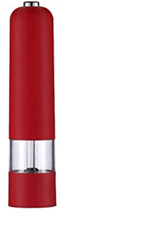 Molinillo de pimienta, molinillo de sal, funciona con pilas, con luz LED, fácil de limpiar, para cocinar en el hogar, cocina, barbacoa, molinillo, molinillo de pimienta (D)
