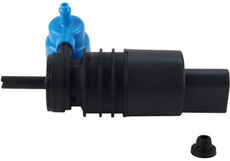 Enwye Bomba de Agua de Lavado 1K6955651 para Golf 4, Golf 5, 6 (1997-2006), 12 V, con Dos Salidas, lavaparabrisas