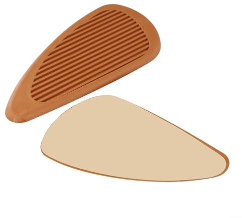 Elegante almohadilla de tracción para tanque de combustible de motocicleta con rendimiento antideslizante para varios modelos de motocicleta (marrón claro)