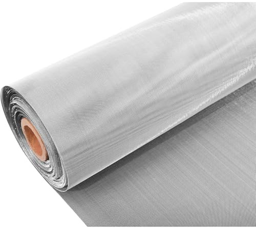 Malla Tejida Ultra-Fina de Acero Inoxidable 304, Filtro de Aire de Precisión, Pantalla de Filtración Metálica Reforzada para Industriales y de Laboratorio
