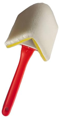XLWLLNJ Pinceau D'Angle Outil de Peintre Brosse pour Finitions de Murs Applicateur de Précision Comprend Un Tampon Éponge pour Atteindre Les Difficiles, Rouge