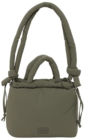 MOOS CÁPSULA ACOLCHADO VERDE - Bolso Acolchado, Bolso de Mujer, Shopping Bag, Cómodo y Versátil, Calidad y Resistencia, 24x11x24 cm