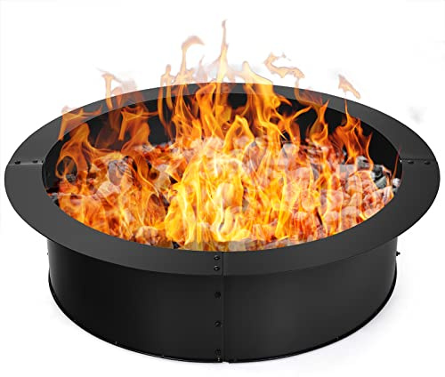 SOARS Anello per Braciere Diametro 930 mm/ID 765 mm, Altezza 255 mm | Braciere Rotondo, Acciaio al Carbonio Laminato a Caldo Rinforzato, da Giardino, Campeggio e Barbecue, Outdoor Fire Pit