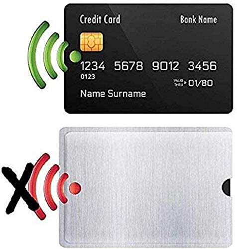Waizmann.IDeaS® 10x RFID NFC Blocker Schutzhülle KREDITKARTE Hülle Abschirmung Schutz