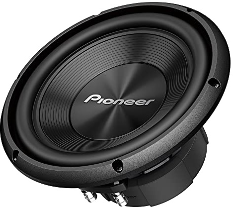 Pioneer TS-A100D4 Série A 25,4 cm Puissance maximale 1300 W, Bobine vocale Double 4 Ohm, cône IMPP, Contour en Caoutchouc - Caisson de Basses composant