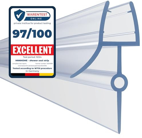 HNNHOME Super Clear Bath Shower Screen Door Seal Strip for 6mm Glass up to 28mm Gap (SC6-28)