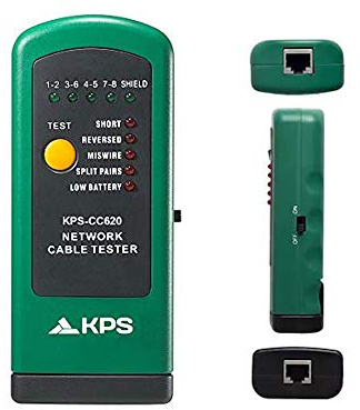 KPS-CC620 Comprobador cable de red RJ45 Ethernet UTP Jack RJ-45
