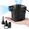 Deeplee Electric Pump 130W High Flow 450L/min 0.65Psi Air Pump for Air Bed Mattress Inflatables Paddling Pool Beach Toys, AC 220-240V Quick-Fill Inflator Deflator with 3 Sizes Nozzle