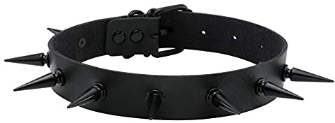 JJDreams Gothic Choker Herz Punk Choker Choker Halsband Schwarz Choker Leder Damen Choker Ring Leder