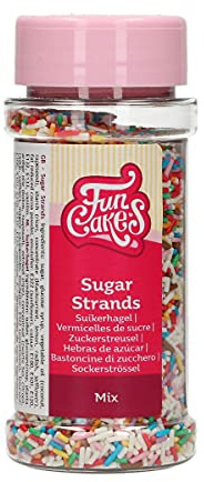 FunCakes Vermicelles de Sucre Mix: Sprinkles de gâteau, bon goût, parfait pour la décoration de gâteaux, Sprinkles Cupcake. 80 g.