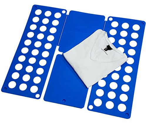 Genérico DOBLATEUR DE Linge Manuel Bleu Plieur de T-shirts Organisateur de vêtements Pliable Portable Plastique Garantie