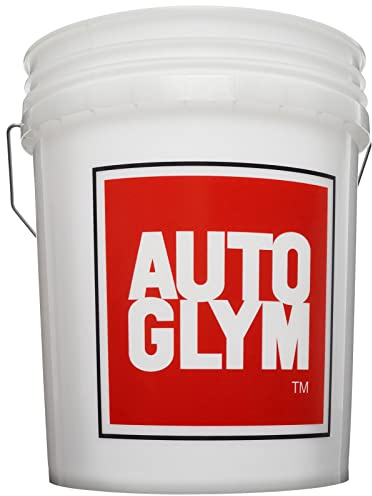 Autoglym Auto Wascheimer, 20-Liter Fassungsvermögen, Robuster Putzeimer für Fahrzeugwäschen, Transparenter Kunststoff-Eimer mit Metallgriff, Einfach Shampoo und Wasser Hineinfüllen | Kunststoff-Eimer für die Reinigung von Autos, große Kapazität, Wascheimer