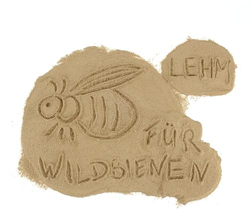 aktiongruen Lehmpulver zum Schließen & Einkleben von Niströhren /zum Basteln Bauen /Baumaterial für Wildbienen, 300 - 2000 gramm, Braun | Natürliches Baumaterial zum Einkleben & Verschließen von Niströhren – Vielseitig einsetzbar(100g-2kg)