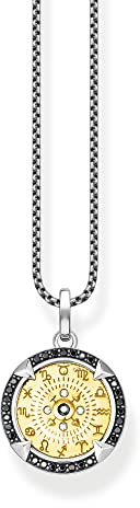THOMAS SABO Kette Elements of Nature gold 925 Sterlingsilber, Geschwärzt, 750 Gelbgold Vergoldung