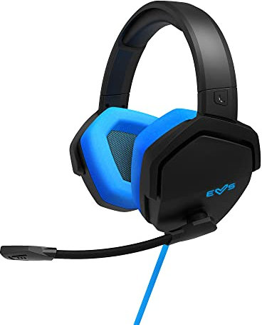 Energy Sistem ES Gaming Headset ESG 4 Surround 7.1 Bleu Casque Gamer (lumières LED, Son Surround 7.1, Coussinets circumauraux en Cuir)-Bleu