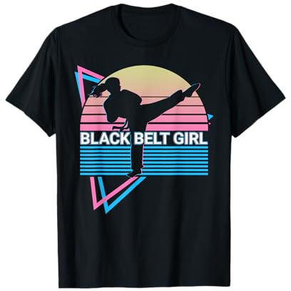 Black Belt Girl - Judo Karate Jiu Jitsu Taekwondo Aikido T-Shirt