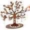 TAKULA Porta Collane-Porta Collane da Appendere|Albero Porta Gioielli|Porta Orecchini da Appendere|Porta Orecchini e Collane|Espositori in Legno per Gioielli