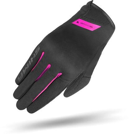 SHIMA ONE EVO Motorrad Handschuhe Damen Kurze Sommer Motorradhandschuhe Schutz Schutzkleidung Stadt Motorcycle Belüftet Verstärkt Leicht Motorbike Sommerhandschuh (Frauen, Rosa, M)