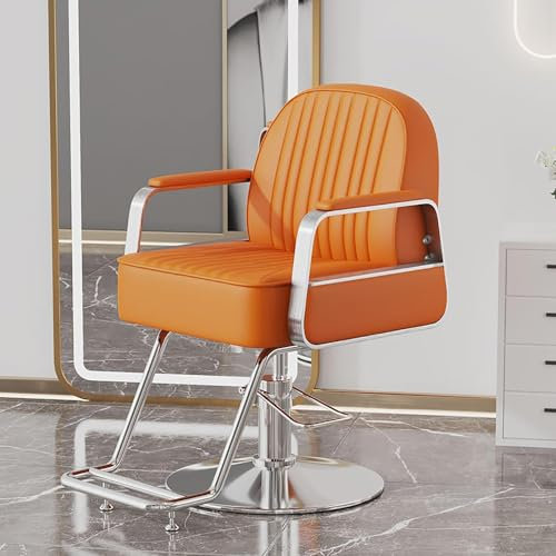 Hydraulischer Barber Chair Barber Chair für Zuhause und professionelles Haar, Friseurstuhl mit Drehgelenk und Hydraulikpumpe, verstellbarer Haarstyling Beauty Stuhl für Barbershop