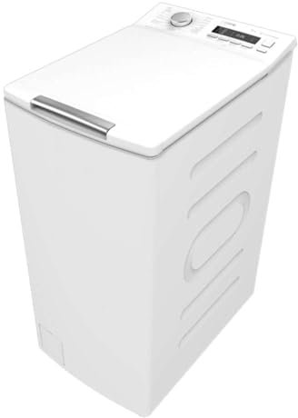 Cecotec Lavadora de Carga Superior de 8Kg Bolero DressCode Top Max 80 Inverter A. 1900W, 1300 rpm Programables, 16 Programas, Bajo Consumo, Motor Inverter Plus, Limpieza a Vapor, DelayStart