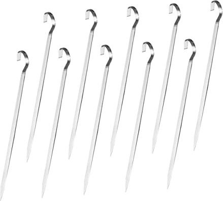 Happyyami 10pezzi Per Inossidabile Design Per Barbecue Per Grill Picnic e Attività All