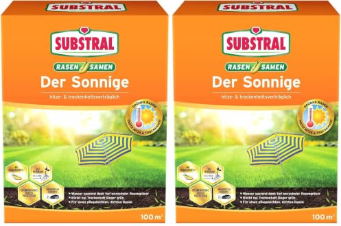 Substral Rasensamen Der Sonnige, Trockenrasen, Rasensamenmischung für sonnige und trockene Standorte, 2,25 kg (Packung mit 2)