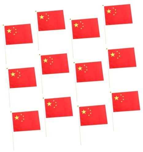JOINPAYA 50stücke Teiliges Kleine China-handflaggen Aus Polyester Mit Stab Langlebig Für Partys Paraden Feiertage Sportveranstaltungen Und Dekorative Innen Außennutzung