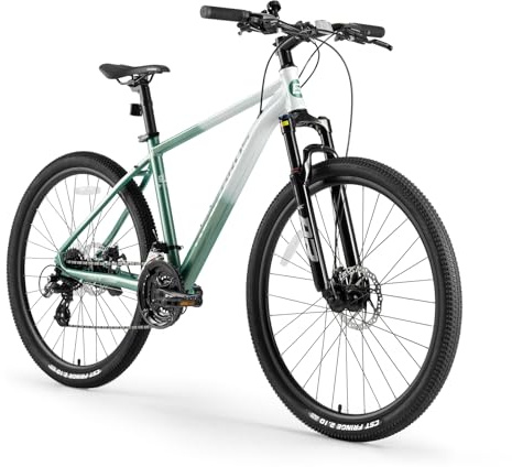 ROCKBROS MT·200 27,5 Zoll Mountainbike, Scheibenbremse Aluminium Fahrrad mit Altus M310 24 Gang Schaltung, 16/18/21 Zoll Rahmen für Herren und Damen Grün