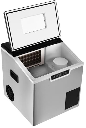 Macchina per cubetti di ghiaccio, 2 in 1, 1,8 l, per gelato, 30 – 40 kg, per gelato, 150 – 180 W, per casa, cucina, ufficio, bar, camper