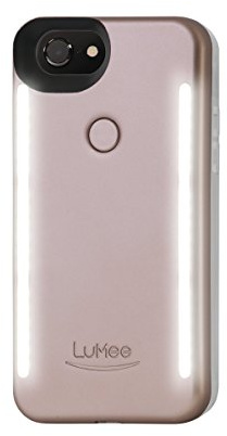 LuMee Duo LD-IP7-ROSEMT-NA LED dual sided illuminated Selfie Case for Apple iPhone 8/7/6s/6 in Rose Matte