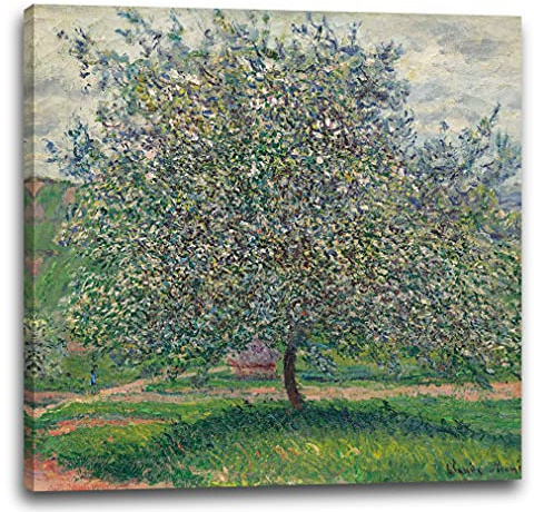 Printed Paintings Leinwand (60x60cm): Claude Monet - Apfelbaum