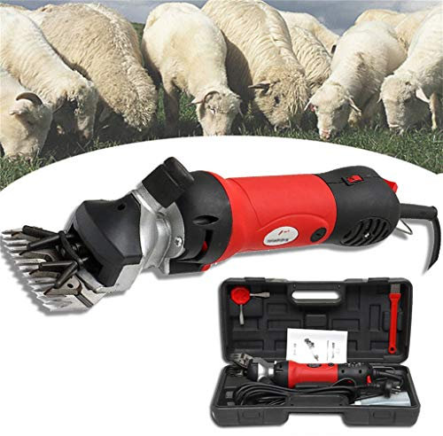 ZZQ-Le rasage Multifonction 350W Électrique Tondeuse À Moutons Machine Tondeuse Cisaille À Mouton Cheveux Tondeuse Mouton Animal pour Électrique Professionnelle Cisaillement Animal 6 Vitesse Réglable