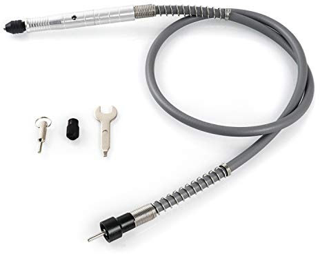 QWORK® Arbre Flexible, Arbre Flexible Perceuse Axe 3.2mm / 1/8 pour Rallonger et Atteindre Adaptateur à Arbre Longueur pour Outil Multifonction Rotatif