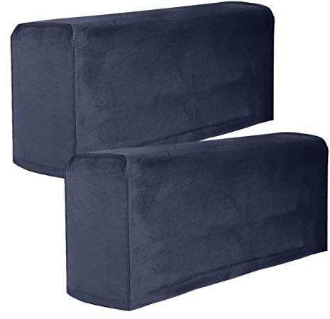 Stretch Fabric Armrest Covers Anti Slip Furniture Protector Armchair Slipcovers for Recliner Sofa for Couch Sofa Armchair Car Console 2pcs