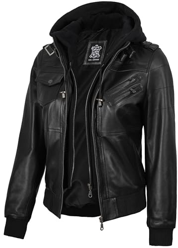 Blingsoul Biker Leather Jacket Women | [1313622] Edinburgh Black, S