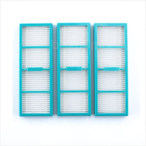 Pack 3 Filtros HEPA, depósito solidos, para Cecotec Conga 8090 Ultra 9090. Pack repuestos y accesorios para robot aspirador