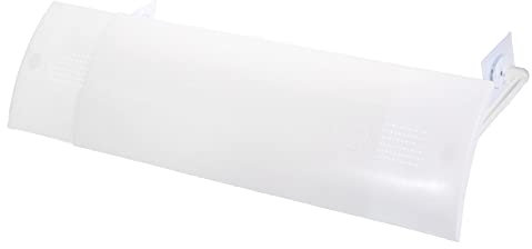 PATIKIL 570x1030mm Adjustable Air Conditioner Deflector Plastic Telescopic Windshield Baffle Anti Direct Blowing for Home Hotel White