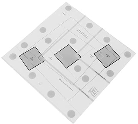 Miokycl Log Cabin Quilt Ruler Transparent Acrylic Quilting Ruler Creative Grids Log Cabin Trim Tool (6in)