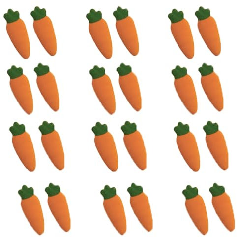 Dec-Ons Decorations Edible Molded Sugar Cupcake Cake Topper Carrots, 24 Count