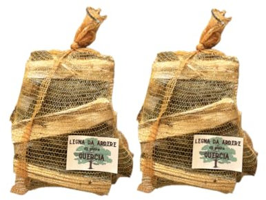 LEGNA DA ARDERE DI VERA QUERCIA E CARPINO - APPENNINO TOSCANO - DISPONIBILE IN SACCHI DA 15KG - ADATTA A FORNI A LEGNA, TERMOCAMINO, BARBECUE E STUFE. (30 KG, 10)