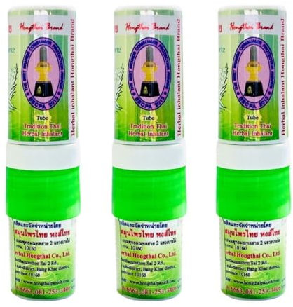 Hong Thai Tradicional Herbal Aroma Lápiz 100% Natural Verde Nuevo Nuevo 3 unidades